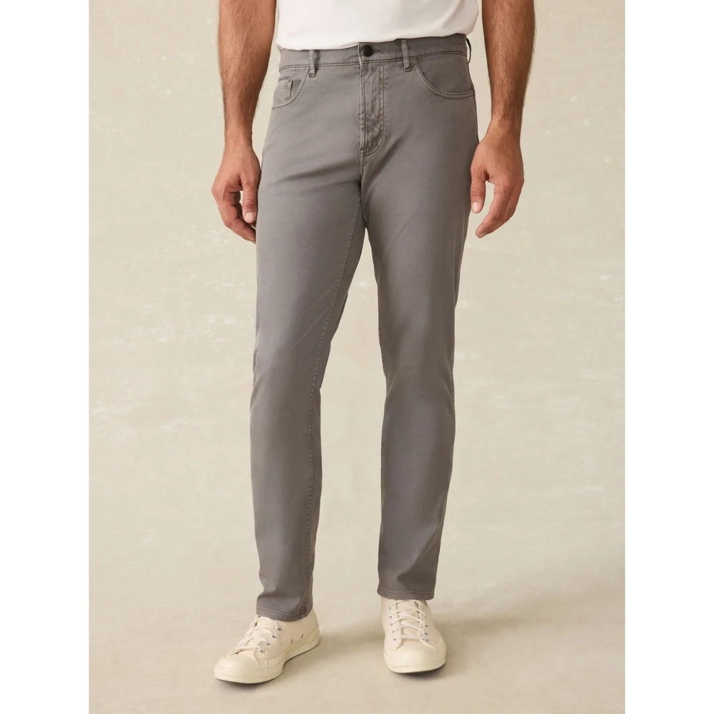 Faherty Comfort Twill 5-Pocket in Rugged‎ Grey Size 29